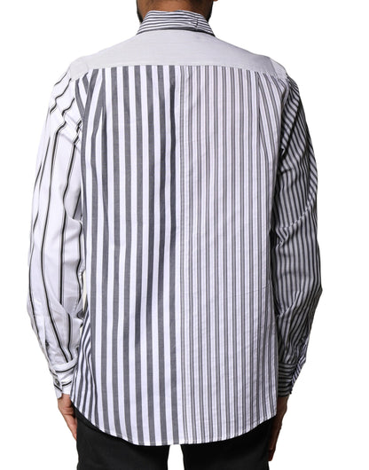 Dolce & Gabbana Multicolor Striped Button Down Casual Shirt by Dolce & Gabbana