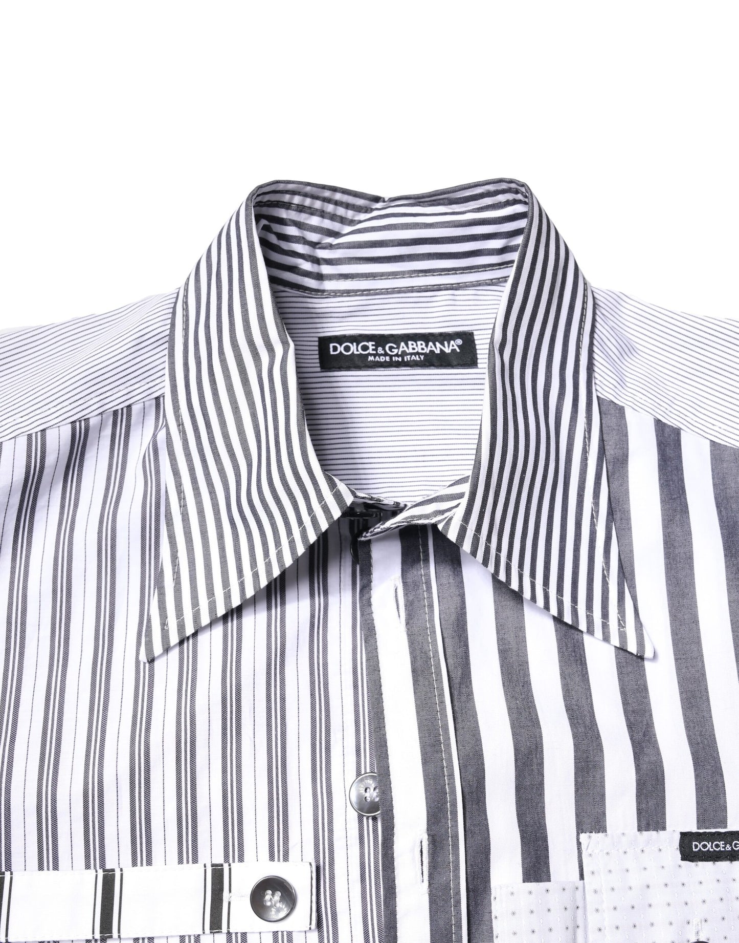 Dolce & Gabbana Multicolor Striped Button Down Casual Shirt by Dolce & Gabbana