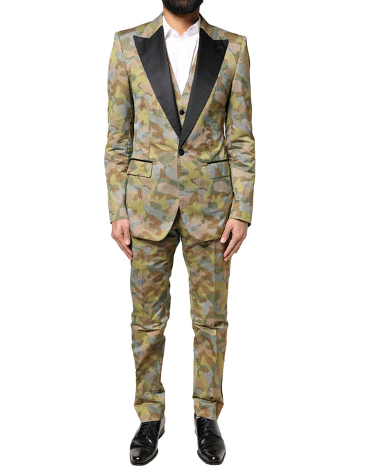 Dolce &amp; Gabbana Costume 3 pièces camouflage multicolore SICILIA