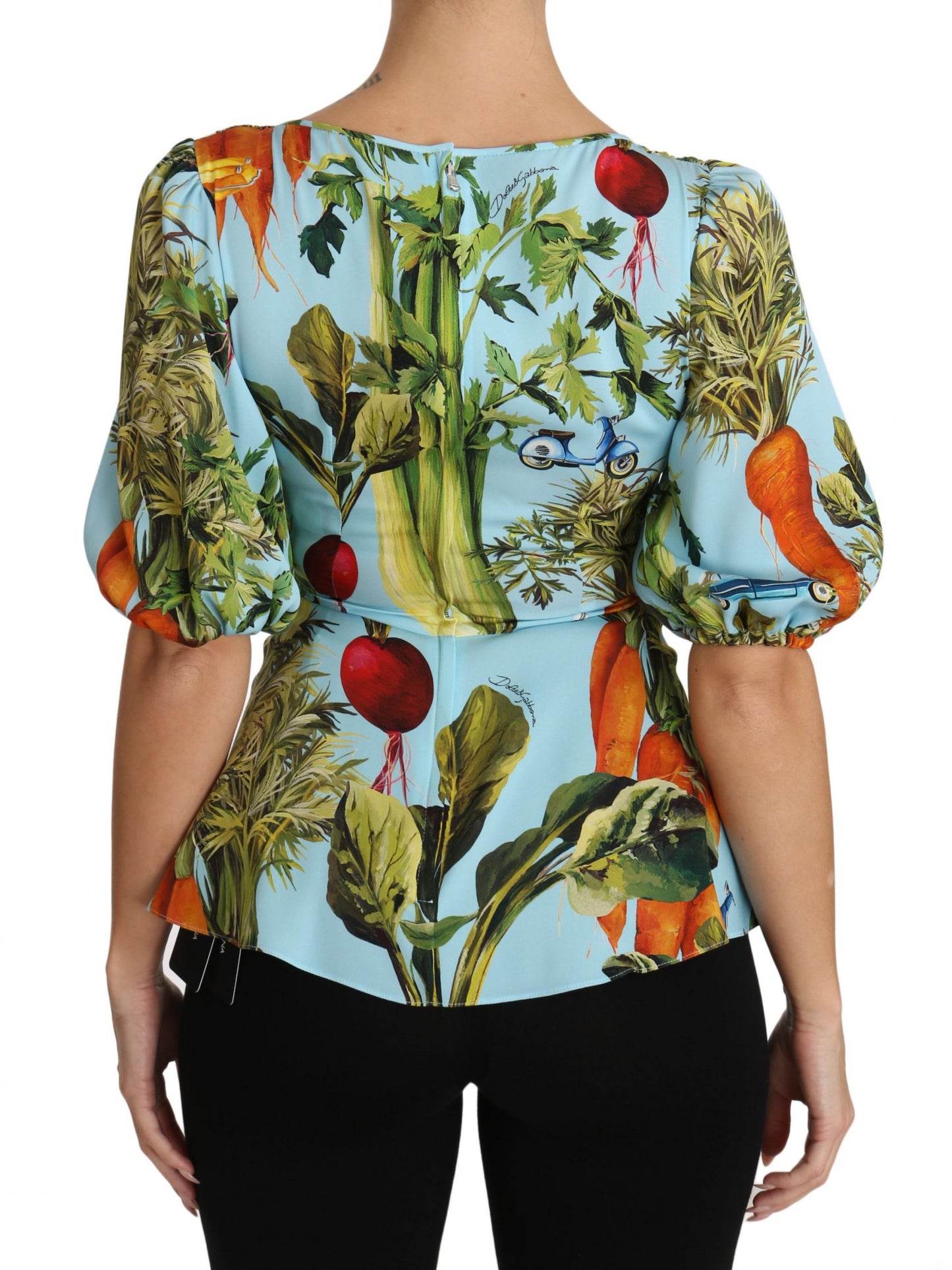 Dolce &amp; Gabbana - Haut en soie à imprimé végétal Extravaganza