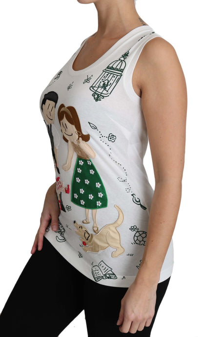 Chemise blanche élégante en coton et soie Dolce &amp; Gabbana