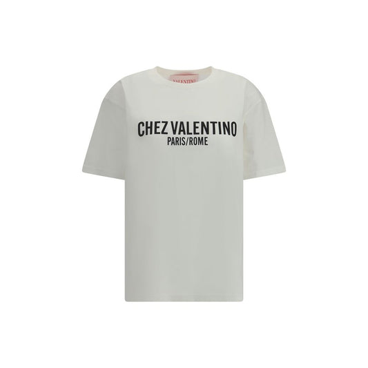 T-shirt en coton avec logos Valentino