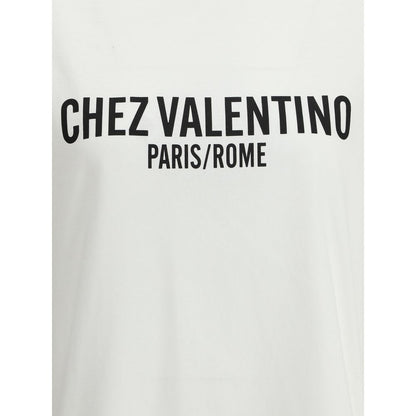T-shirt en coton avec logos Valentino