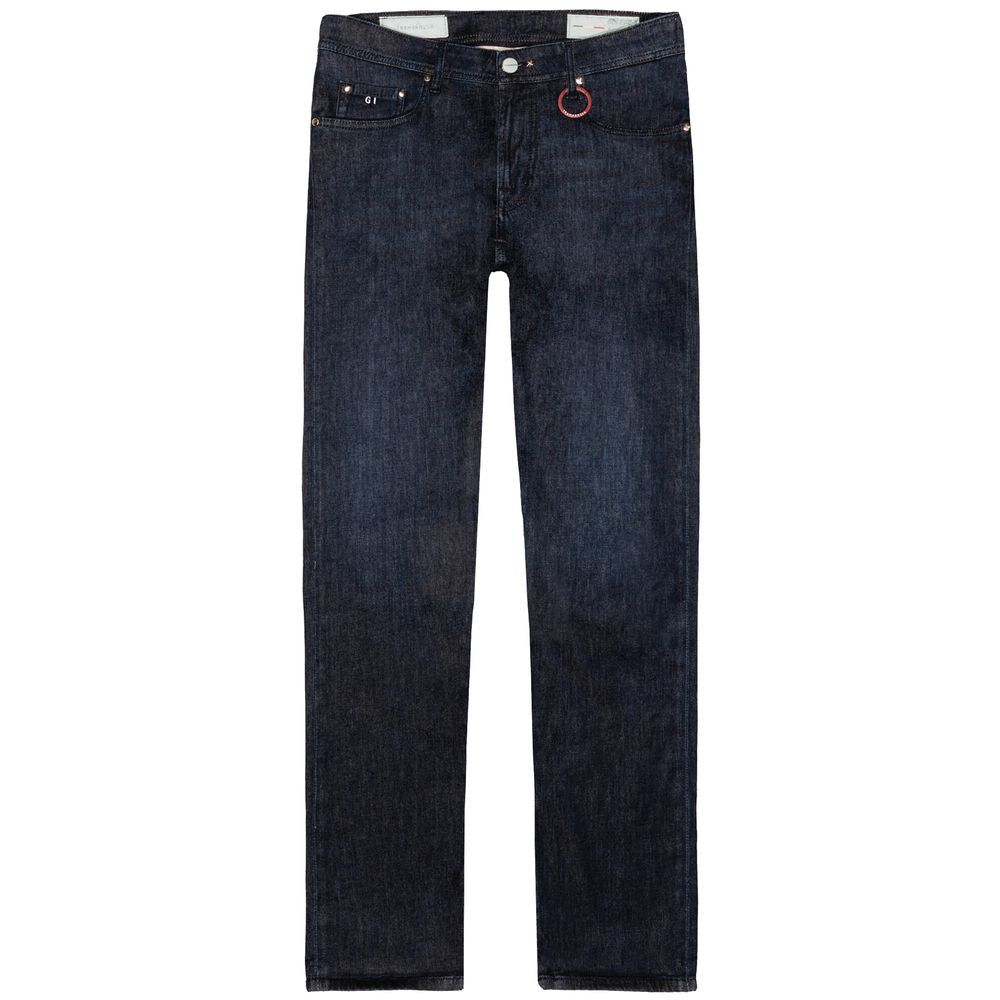 Tramarossa Blue Cotton Jeans & Pant by Tramarossa