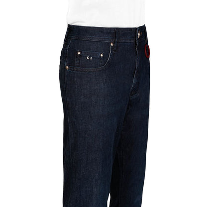 Tramarossa Blue Cotton Jeans & Pant by Tramarossa
