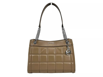 Sac fourre-tout à bandoulière Susan de taille moyenne Michael Kors, couleur bois flotté