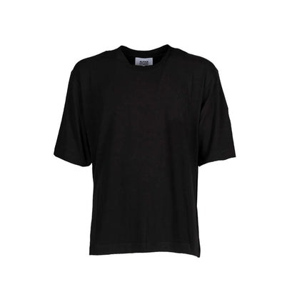 Alpha Studio Black Cotton T-Shirt by Alpha Studio