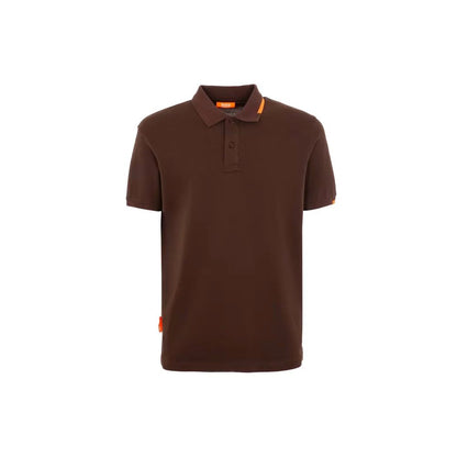 Polo en coton marron Suns