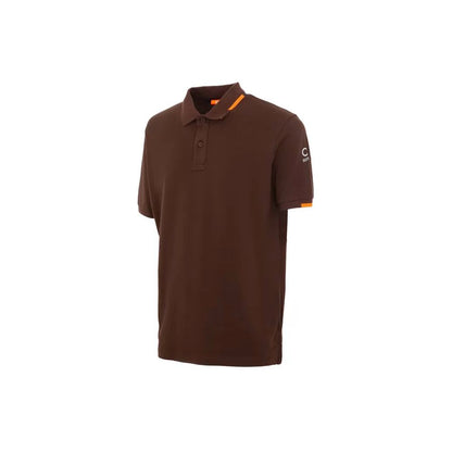 Polo en coton marron Suns