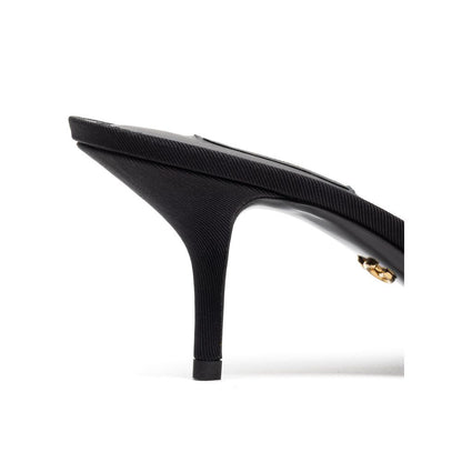 Dolce & Gabbana Black Cotton Sandal by Dolce & Gabbana