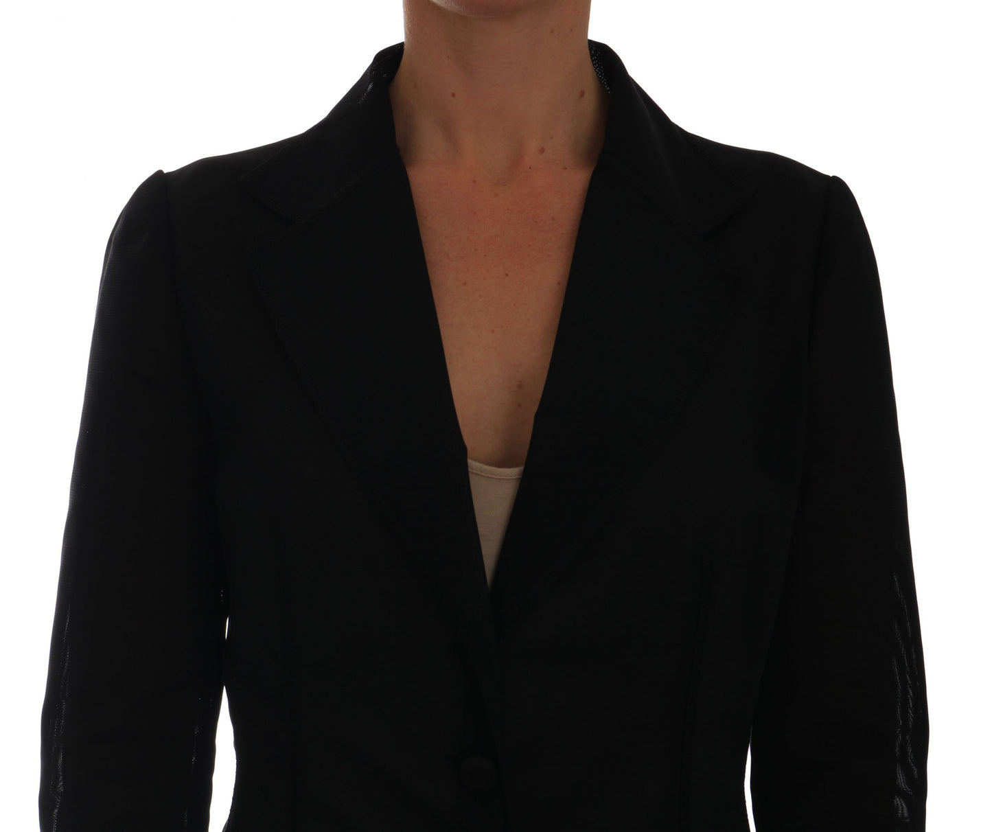 Blazer en nylon vert foncé semi-transparent Dolce &amp; Gabbana
