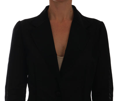 Blazer en nylon vert foncé semi-transparent Dolce &amp; Gabbana