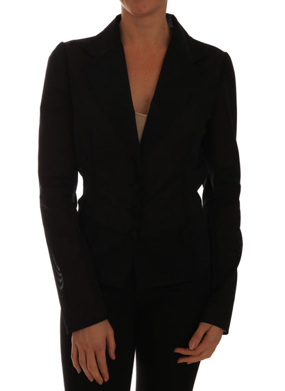 Blazer en nylon vert foncé semi-transparent Dolce &amp; Gabbana