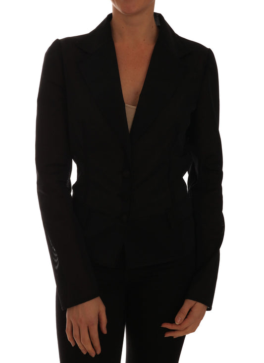 Blazer en nylon vert foncé semi-transparent Dolce &amp; Gabbana