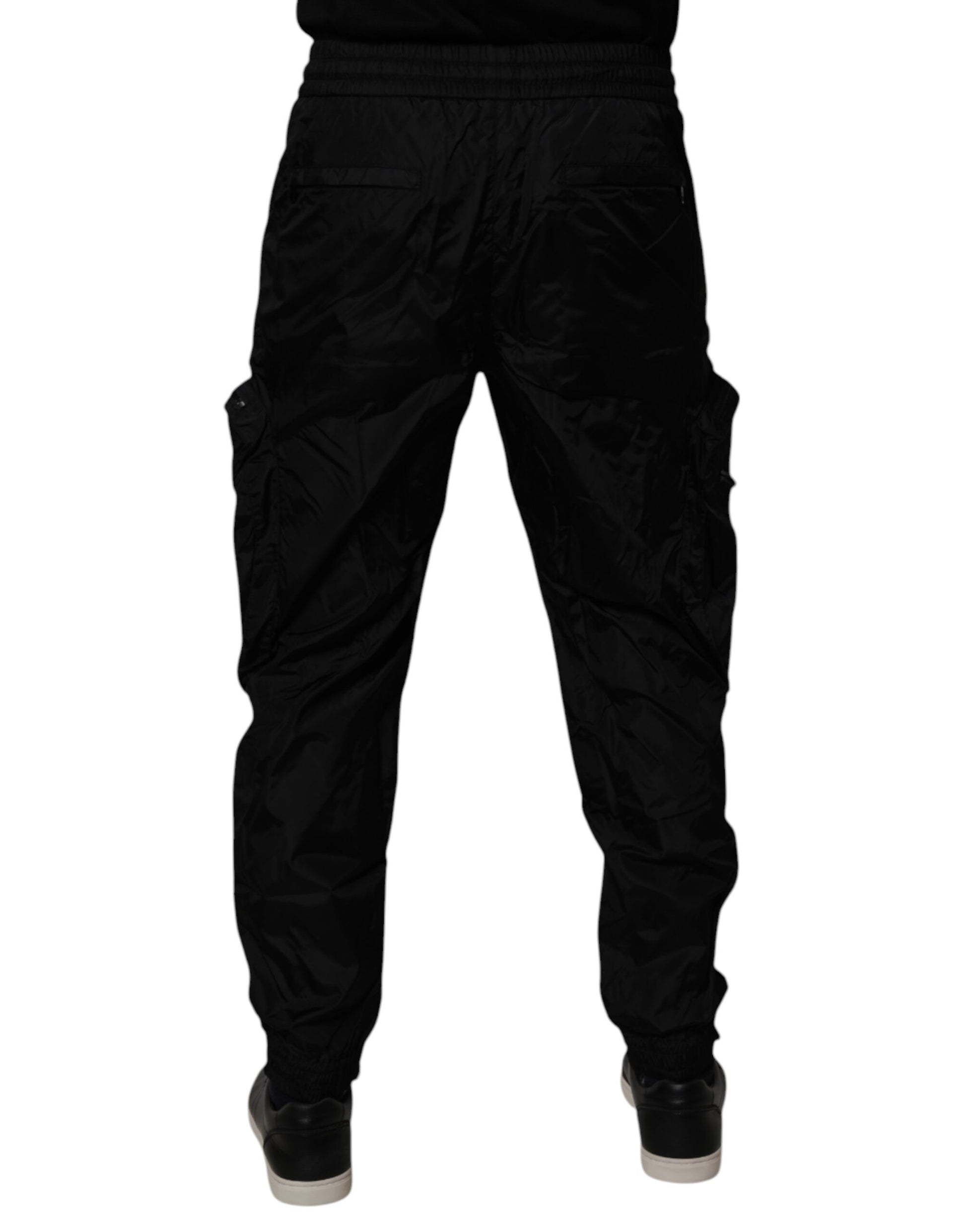 Dolce & Gabbana Black Nylon Cargo Jogger Men Sweatpants Pants by Dolce & Gabbana