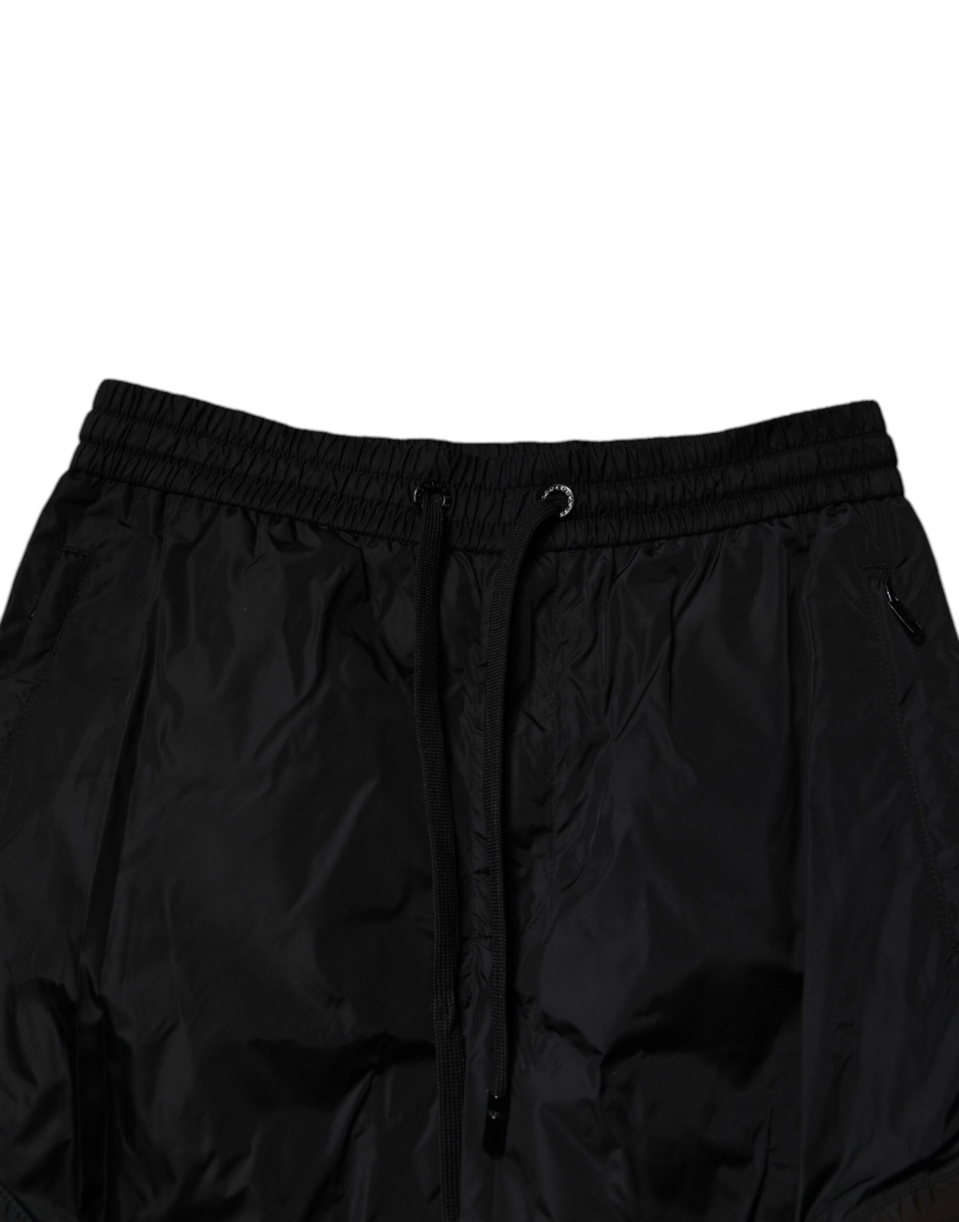 Dolce & Gabbana Black Nylon Cargo Jogger Men Sweatpants Pants by Dolce & Gabbana