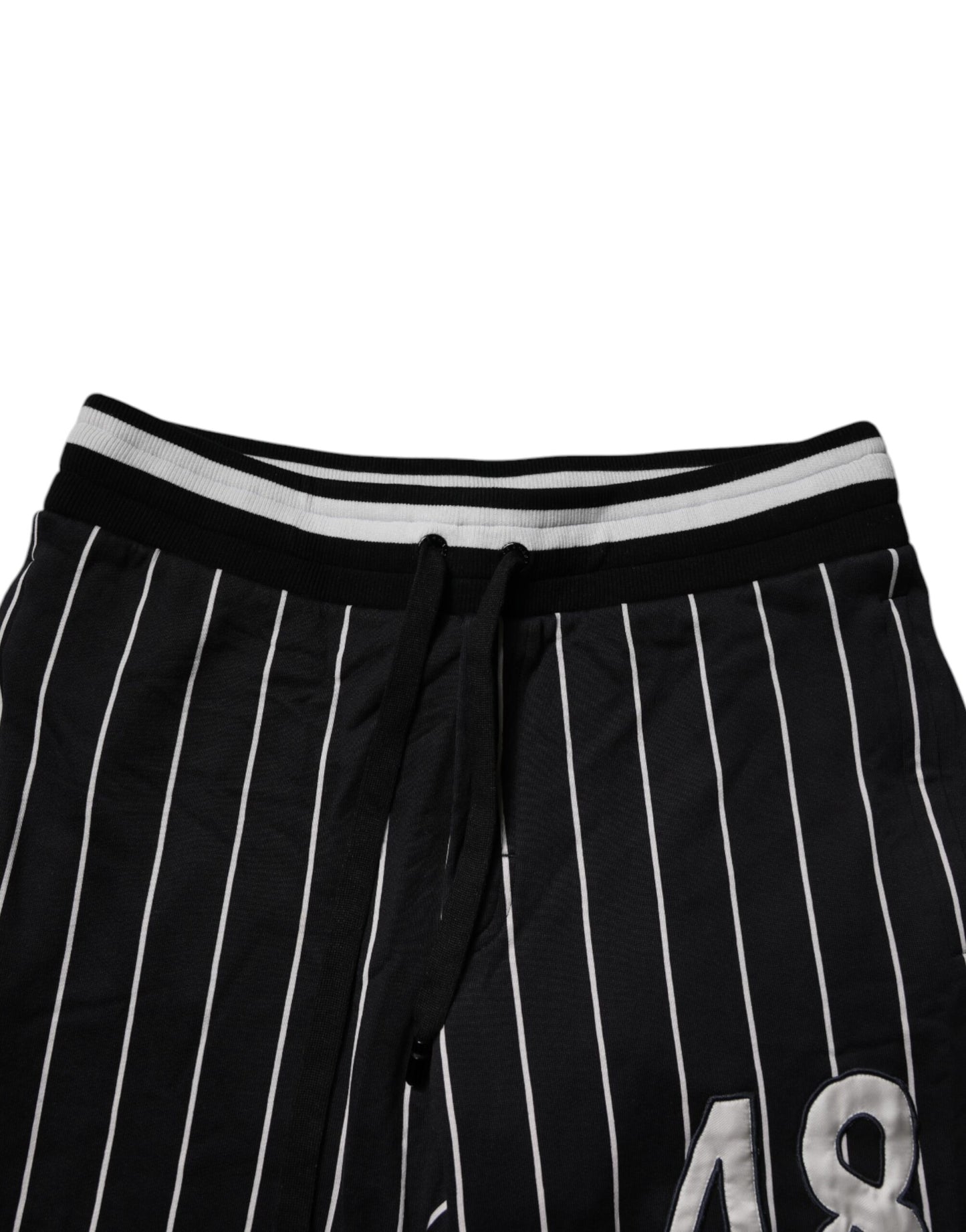 Dolce & Gabbana Black White Stripes Jogger Sweatpants Pants by Dolce & Gabbana