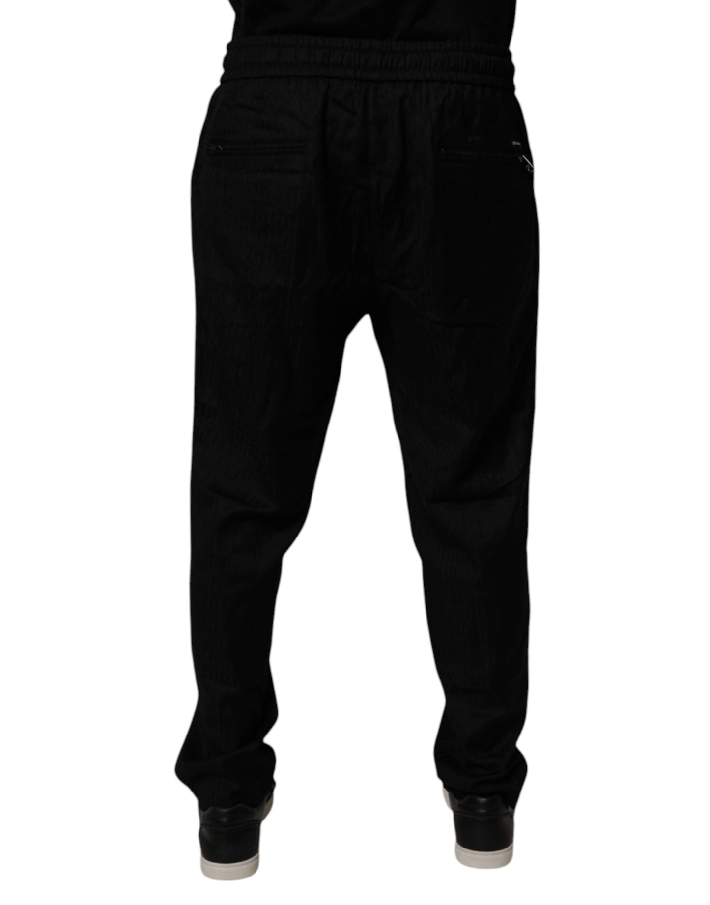 Dolce & Gabbana Black Wool Jogger Sweatpants Pants by Dolce & Gabbana