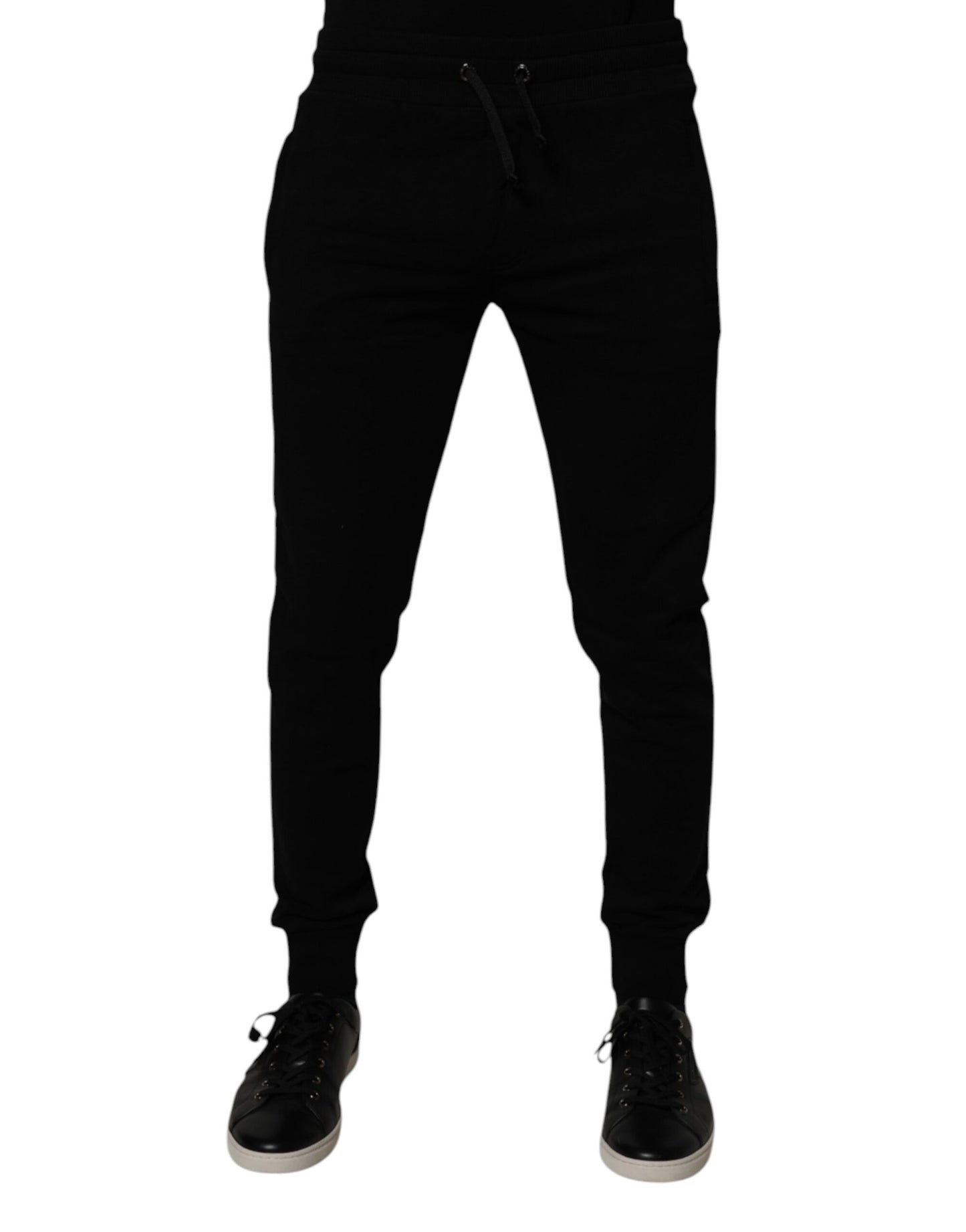 Dolce & Gabbana Black Cotton Jogger Sweatpants Pants by Dolce & Gabbana