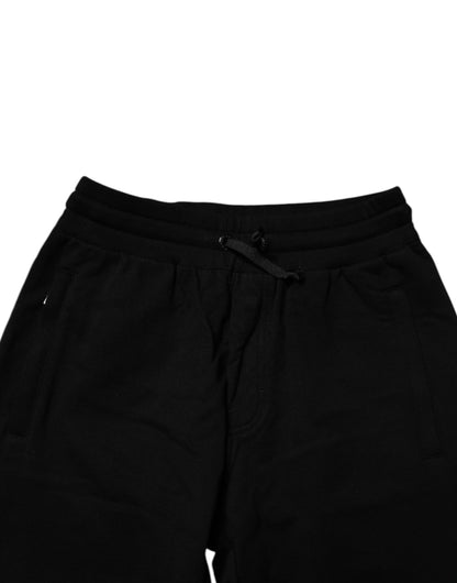 Dolce & Gabbana Black Cotton Jogger Sweatpants Pants by Dolce & Gabbana