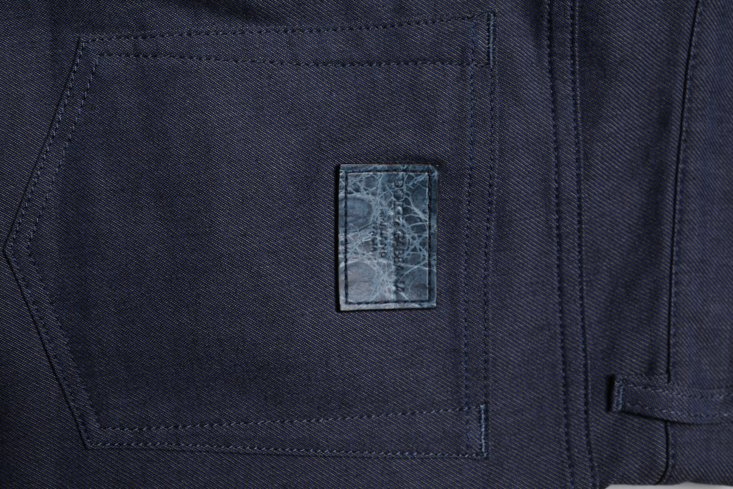 Dolce & Gabbana Dark Blue Cotton Stretch Skinny Denim Jeans by Dolce & Gabbana