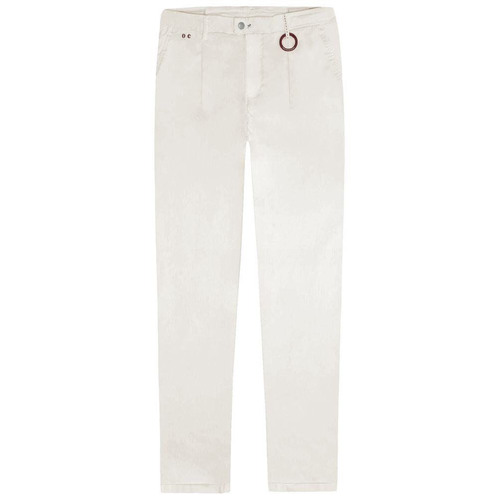 Tramarossa White Cotton Jeans & Pant by Tramarossa