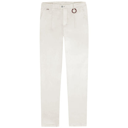 Tramarossa White Cotton Jeans & Pant by Tramarossa