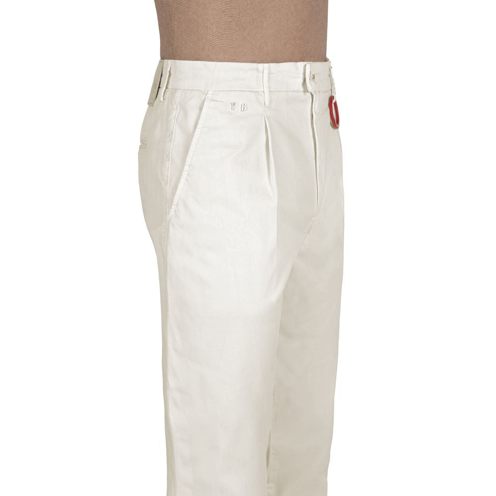 Tramarossa White Cotton Jeans & Pant by Tramarossa