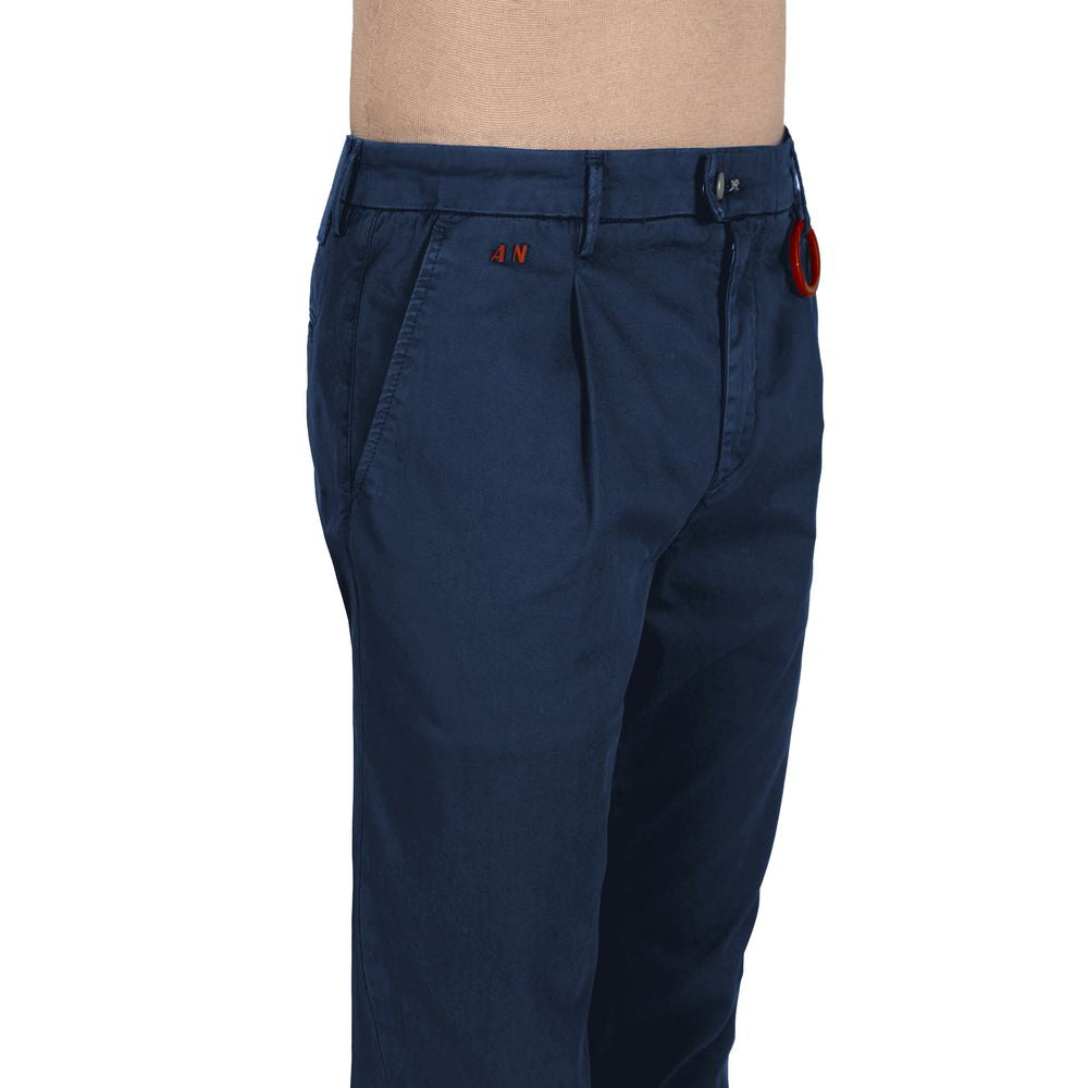 Tramarossa Blue Cotton Jeans & Pant by Tramarossa