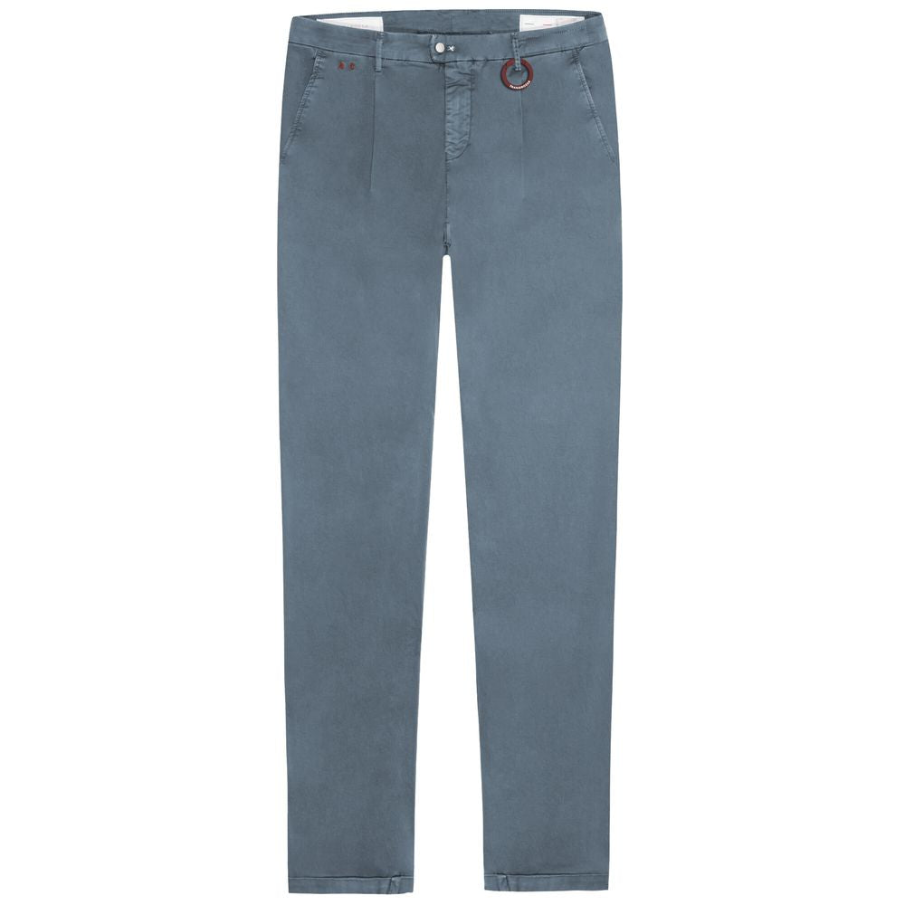 Tramarossa Light Blue Cotton Men Jeans by Tramarossa