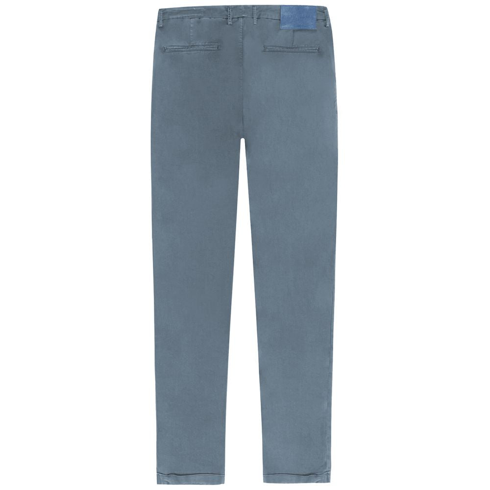 Tramarossa Light Blue Cotton Men Jeans by Tramarossa