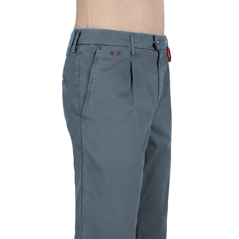 Tramarossa Light Blue Cotton Men Jeans by Tramarossa