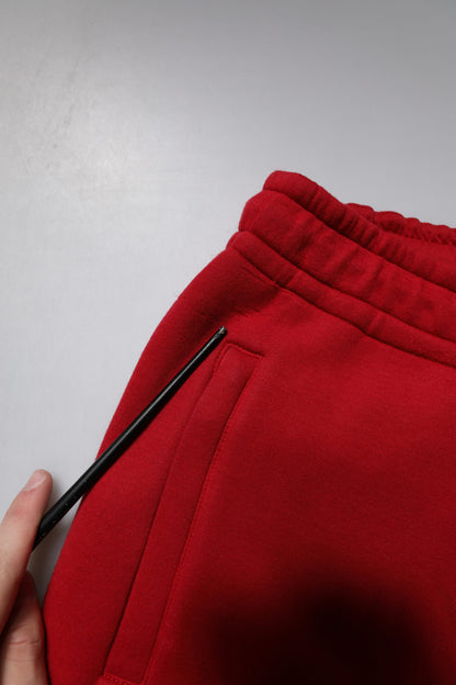 Dolce & Gabbana Red DG Logo Cotton Jogger Men Sweatpants Pants by Dolce & Gabbana