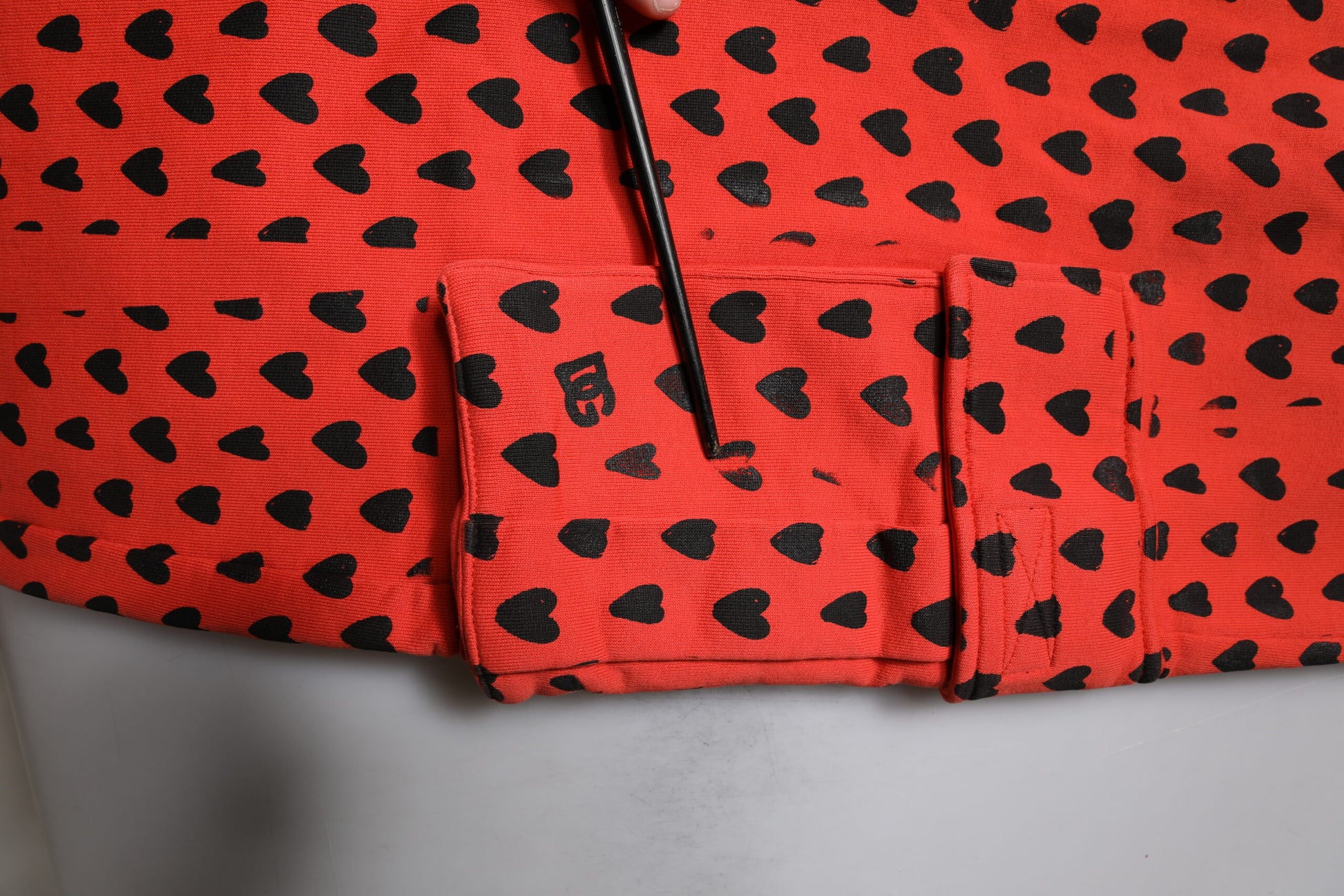 Dolce & Gabbana Red Hearts Cargo Jogger Men Sweatpants Pants by Dolce & Gabbana