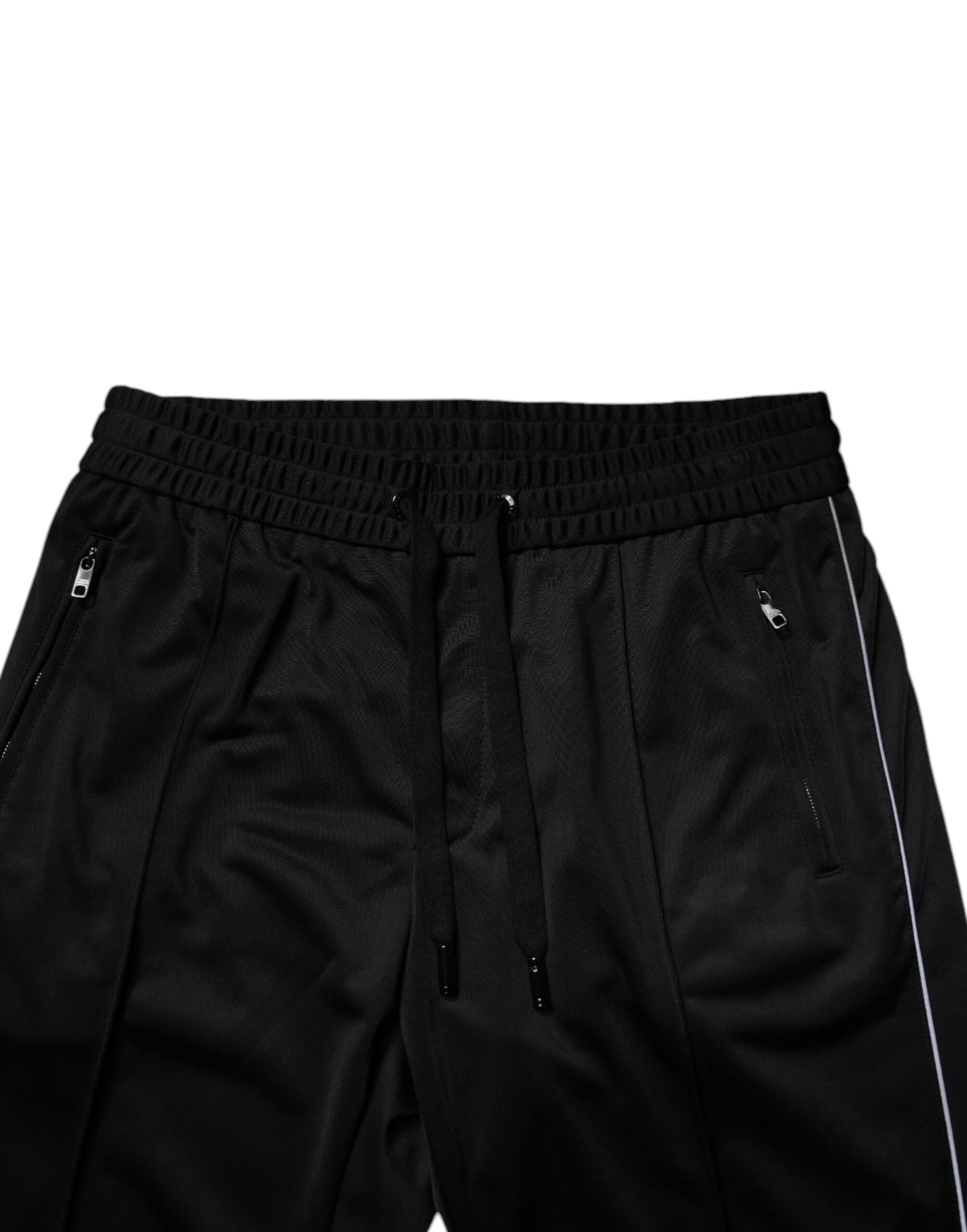 Dolce & Gabbana Black Polyester Men Jogger Sweatpants Pants by Dolce & Gabbana