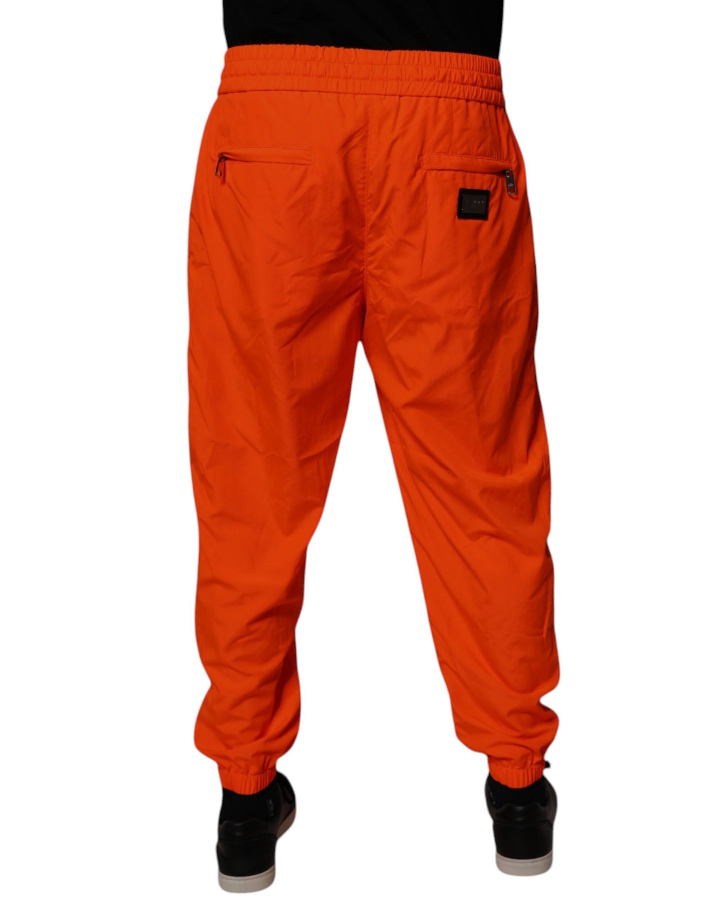 Dolce & Gabbana Orange Polyester Men Jogger Sweatpants Pants by Dolce & Gabbana