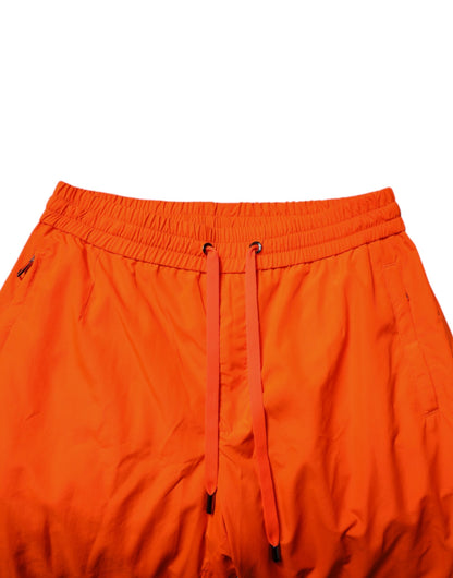 Dolce & Gabbana Orange Polyester Men Jogger Sweatpants Pants by Dolce & Gabbana