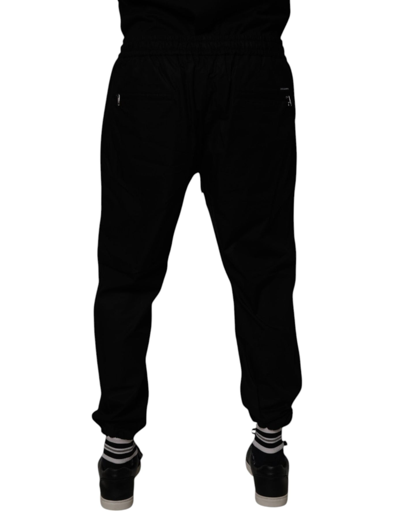 Dolce & Gabbana Black Cotton Men Jogger Sweatpants Pants by Dolce & Gabbana