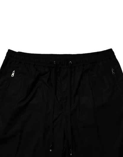 Dolce & Gabbana Black Cotton Men Jogger Sweatpants Pants by Dolce & Gabbana