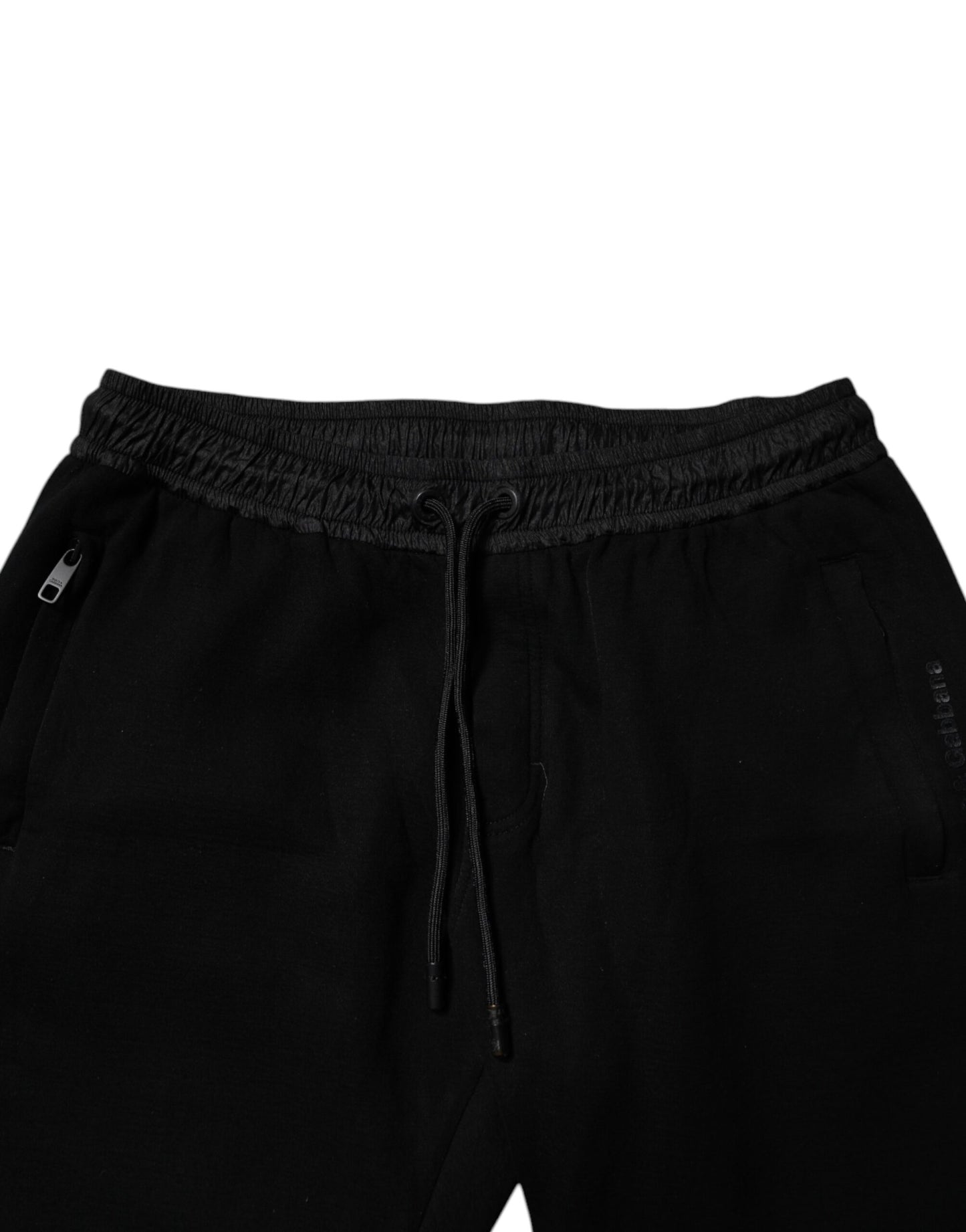 Dolce & Gabbana Black Cotton Blend Men Jogger Sweatpants Pants by Dolce & Gabbana