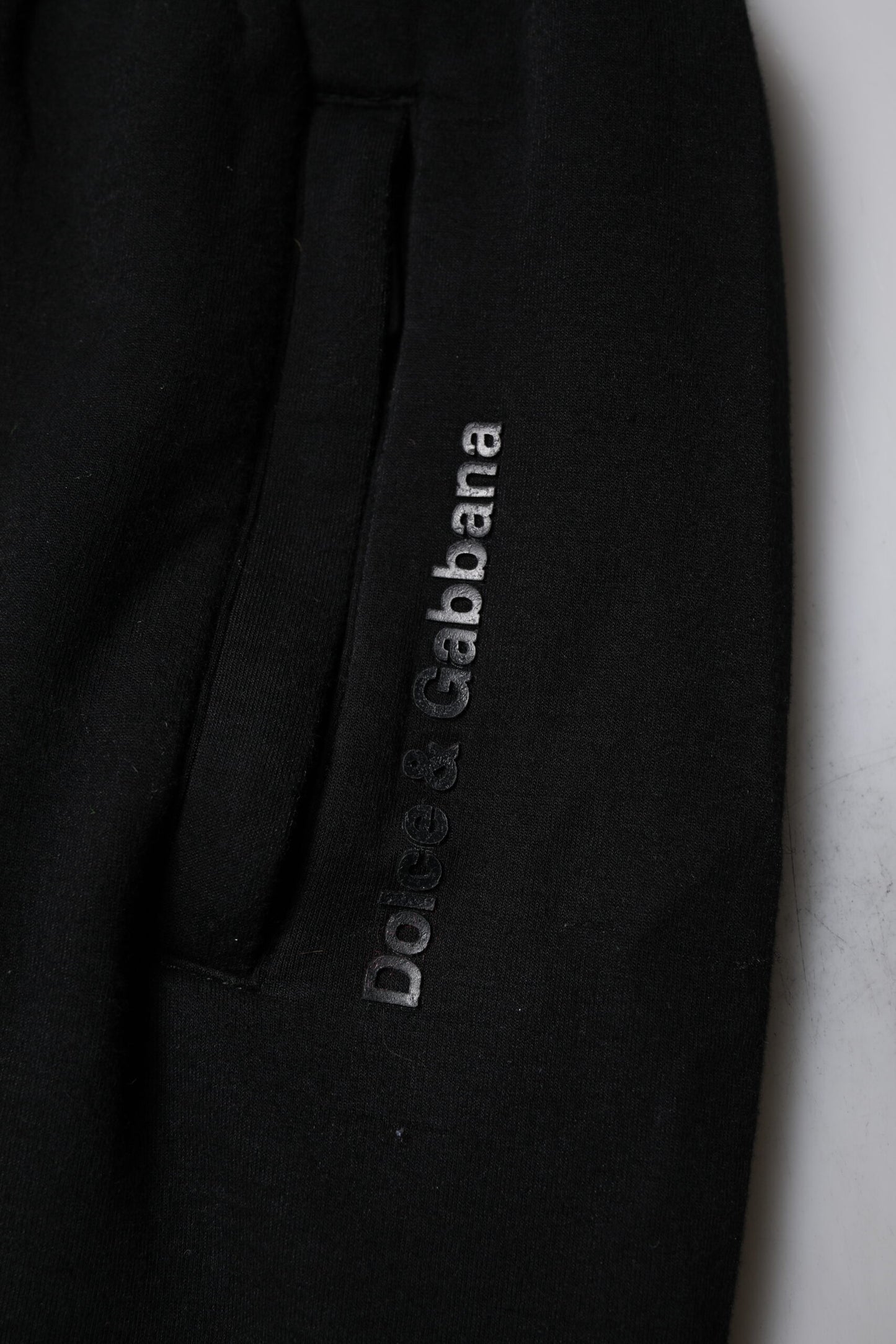 Dolce & Gabbana Black Cotton Blend Men Jogger Sweatpants Pants by Dolce & Gabbana