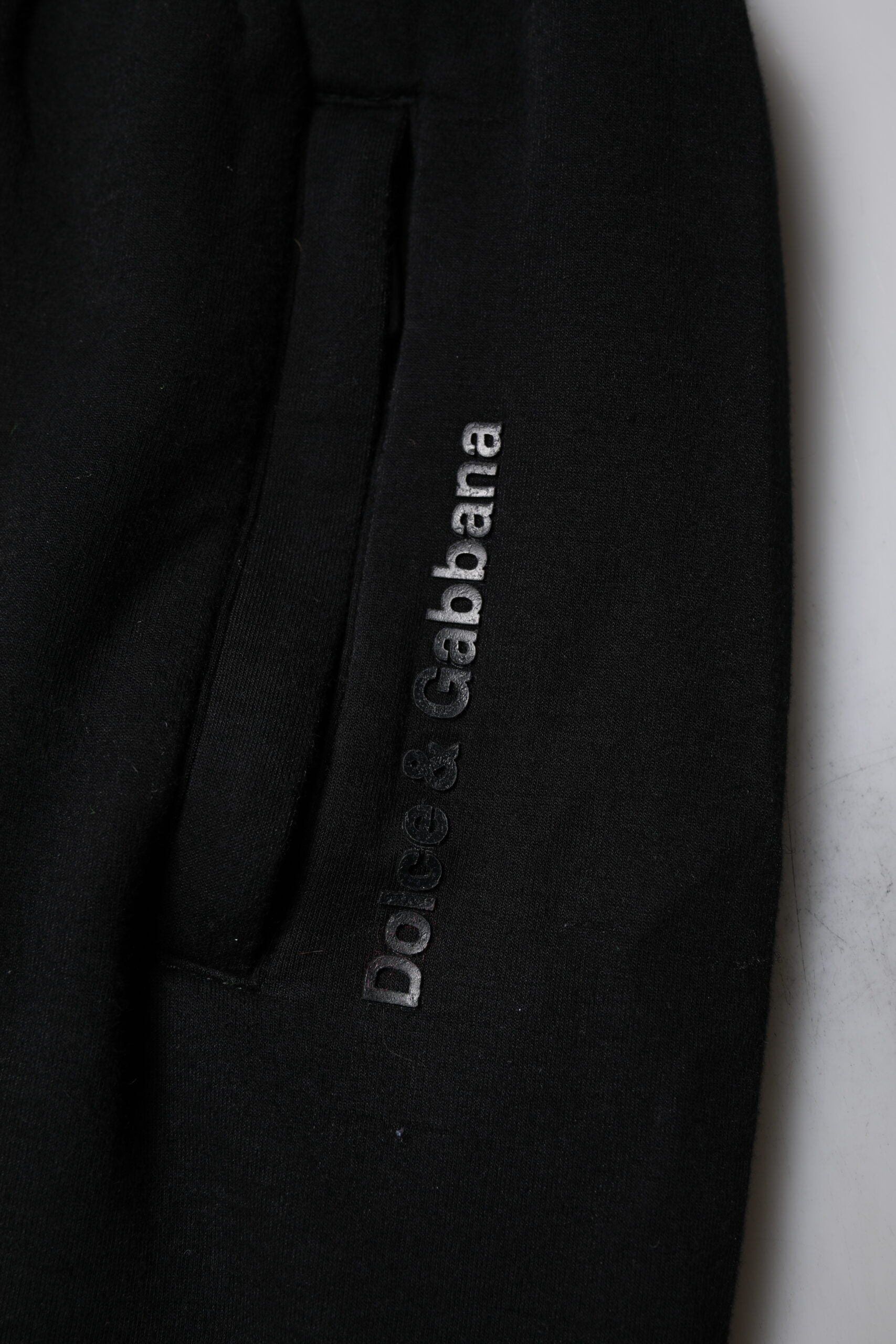 Dolce & Gabbana Black Cotton Blend Men Jogger Sweatpants Pants by Dolce & Gabbana