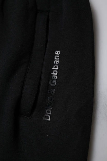 Dolce & Gabbana Black Cotton Blend Men Jogger Sweatpants Pants by Dolce & Gabbana
