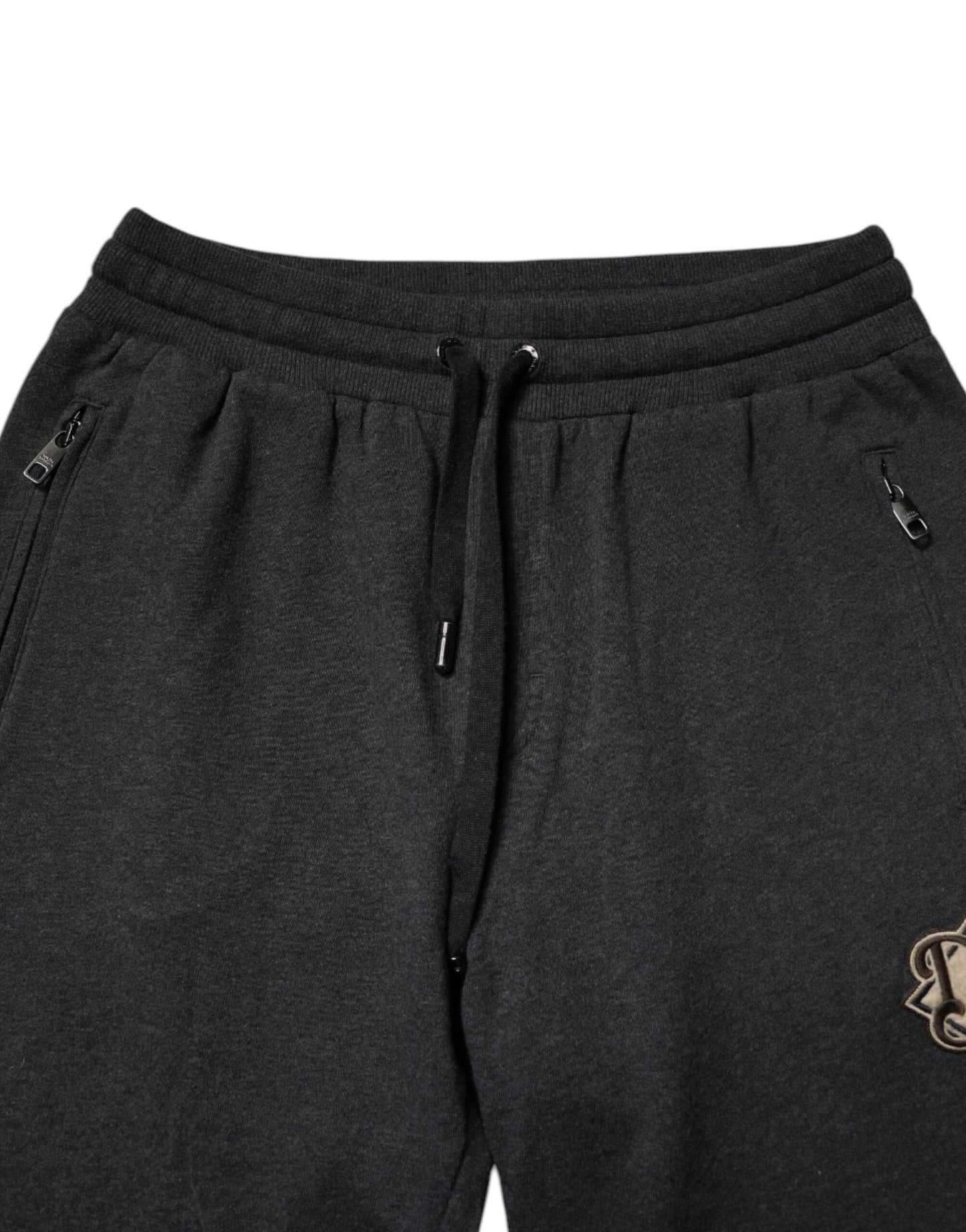 Dolce & Gabbana Dark Gray Logo Cotton Jogger Sweatpants Pants by Dolce & Gabbana