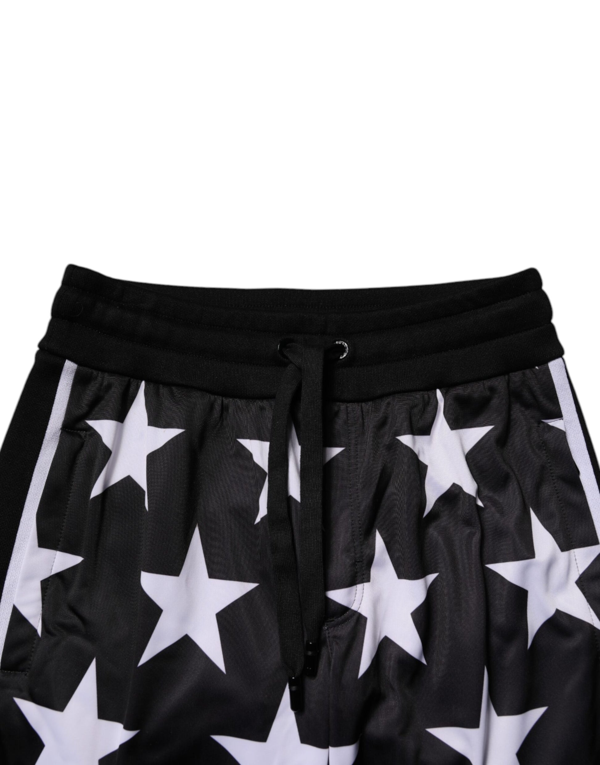 Dolce & Gabbana Black White Stars Jogger Men Sweatpants Pants by Dolce & Gabbana