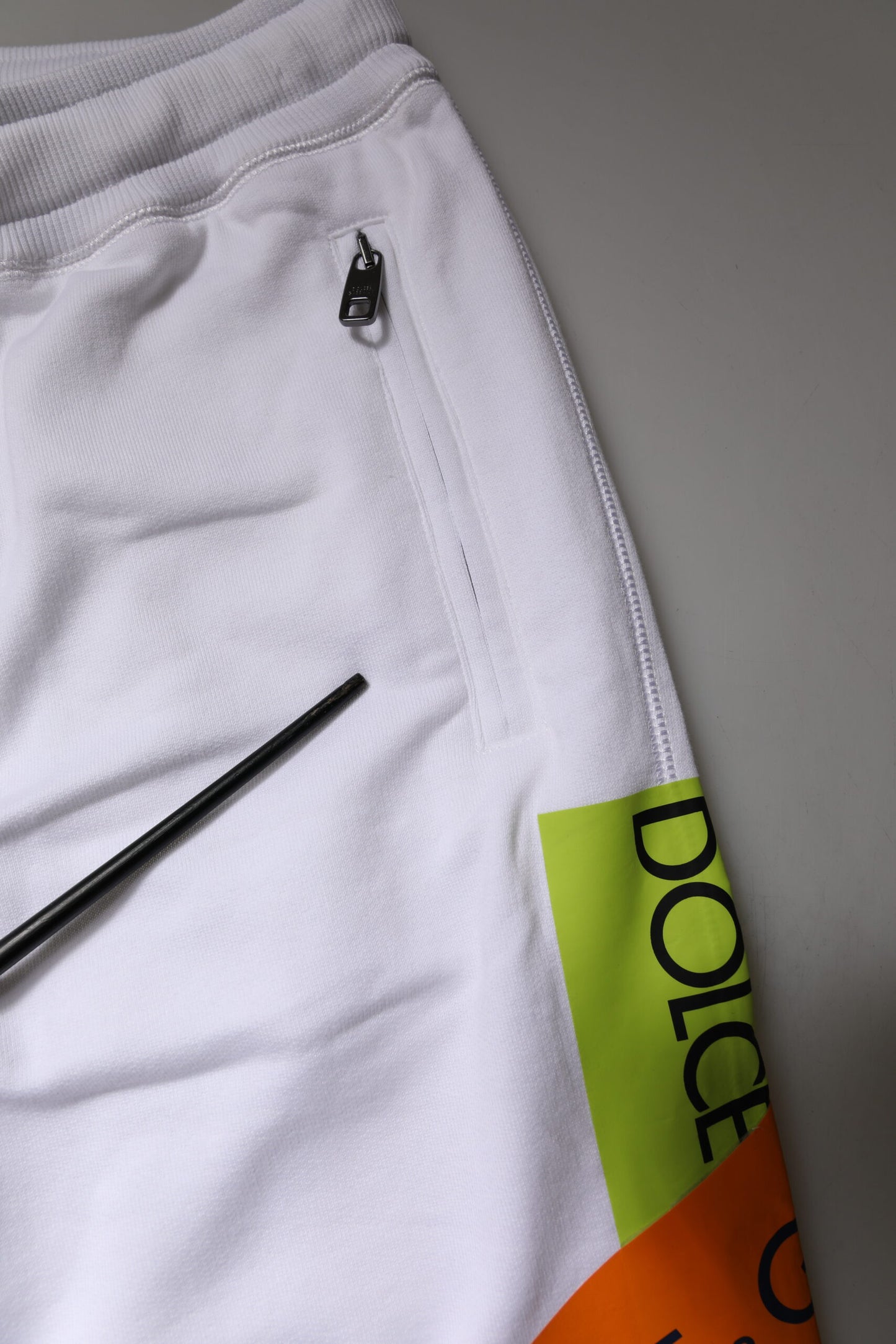 Dolce & Gabbana White Logo Tape Jogger Cotton Sweatpants Pants by Dolce & Gabbana