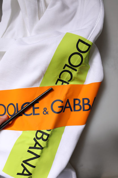 Dolce & Gabbana White Logo Tape Jogger Cotton Sweatpants Pants by Dolce & Gabbana