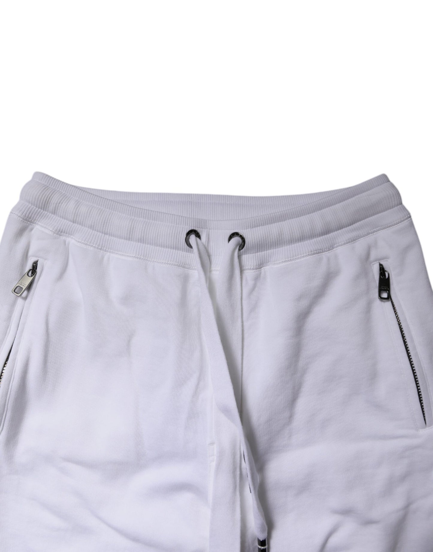 Dolce & Gabbana White Logo Tape Jogger Cotton Sweatpants Pants by Dolce & Gabbana