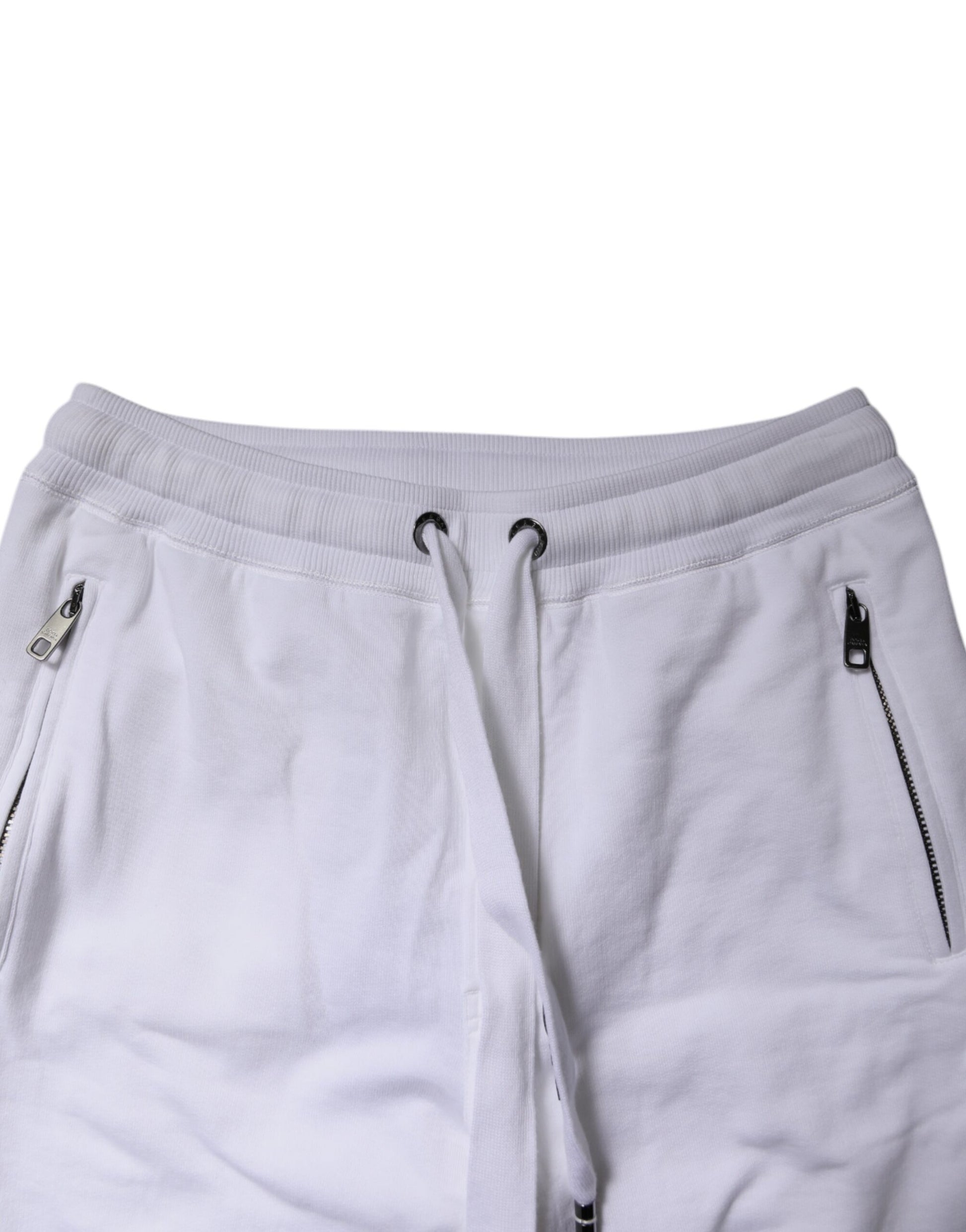 Dolce & Gabbana White Logo Tape Jogger Cotton Sweatpants Pants by Dolce & Gabbana