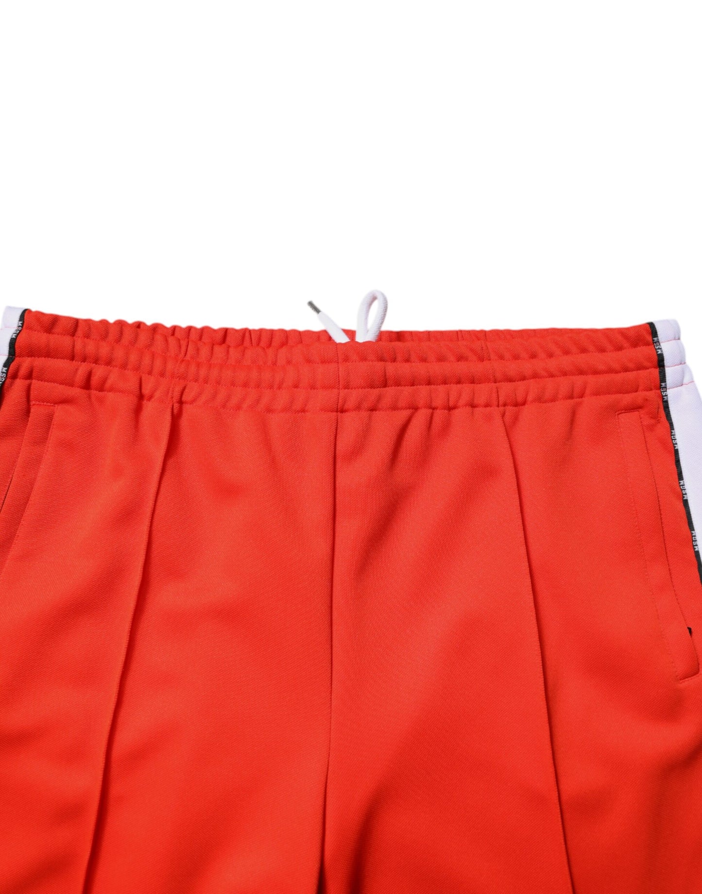 MSGM Red White Mid Waist Men Jogger Sweatpants Pants by MSGM